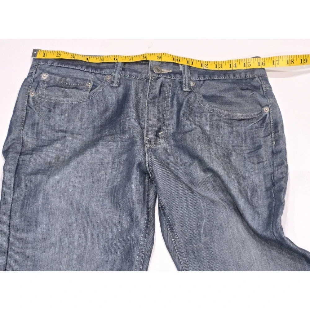 Levi's 514 Straight‎ Fit Jeans Men W31 L30 Stretch Classic Denim Red Tab